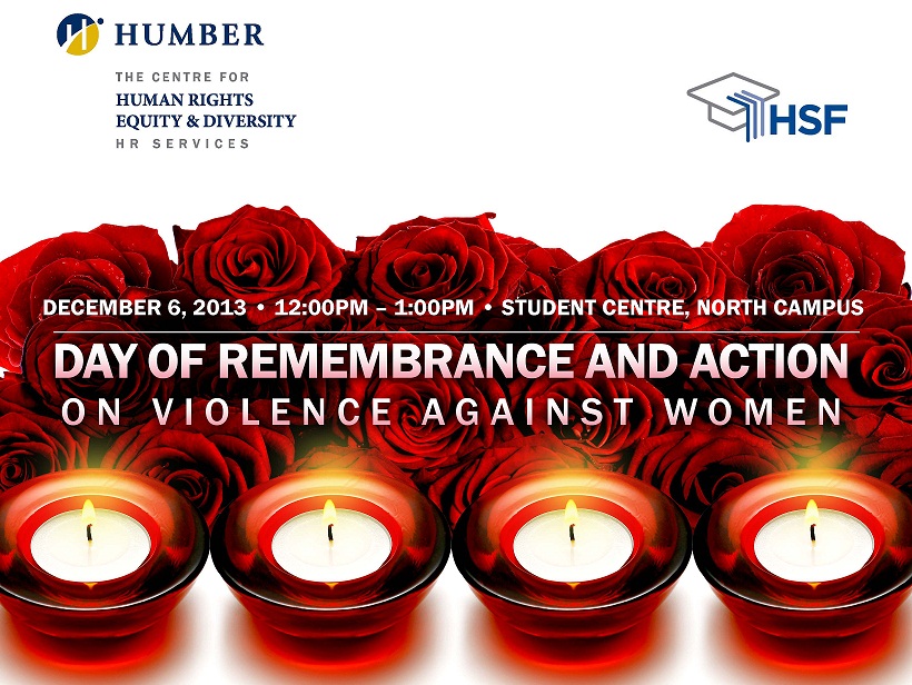 Day Of Remembrance And Action On Violence Against Women Humber Communiqué
